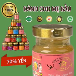 Yến Chưng Mẹ Bầu (70% Yến) set 10 hũ 75ml