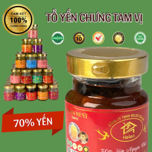Yến Chưng Tam Vị (70% Yến) set 10 hũ 75ml