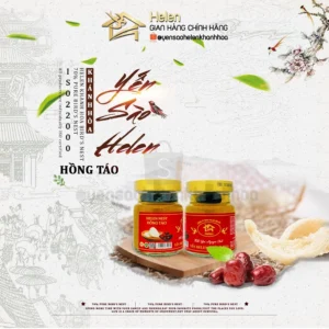 Yến Chưng Táo Đỏ (70% Yến) set 10 hũ 75ml (demo)