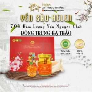 Hộp quà tặng 100g yến tinh chế với 3 hũ yến chưng (demo)