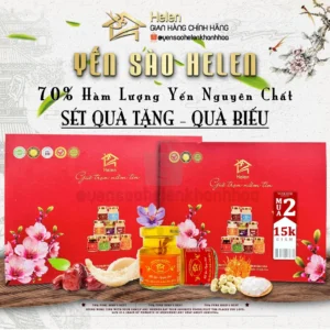Hộp quà 6 hũ yến chưng 70% (demo)