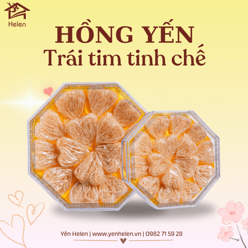 Hồng yến trái tim tinh chế