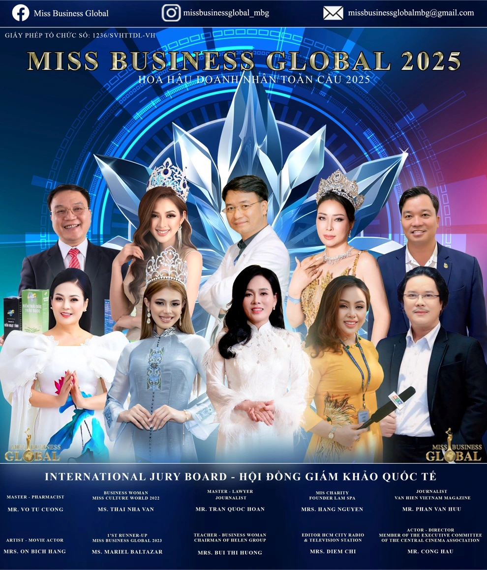 Doanh nhân Bùi Thị Hương trong trang phục dạ hội sang trọng